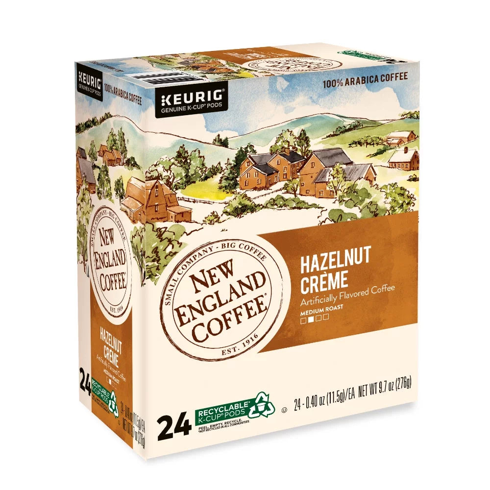 Hazelnut Crème, Medium Roast, K-Cup Coffee Pods, 24 Count