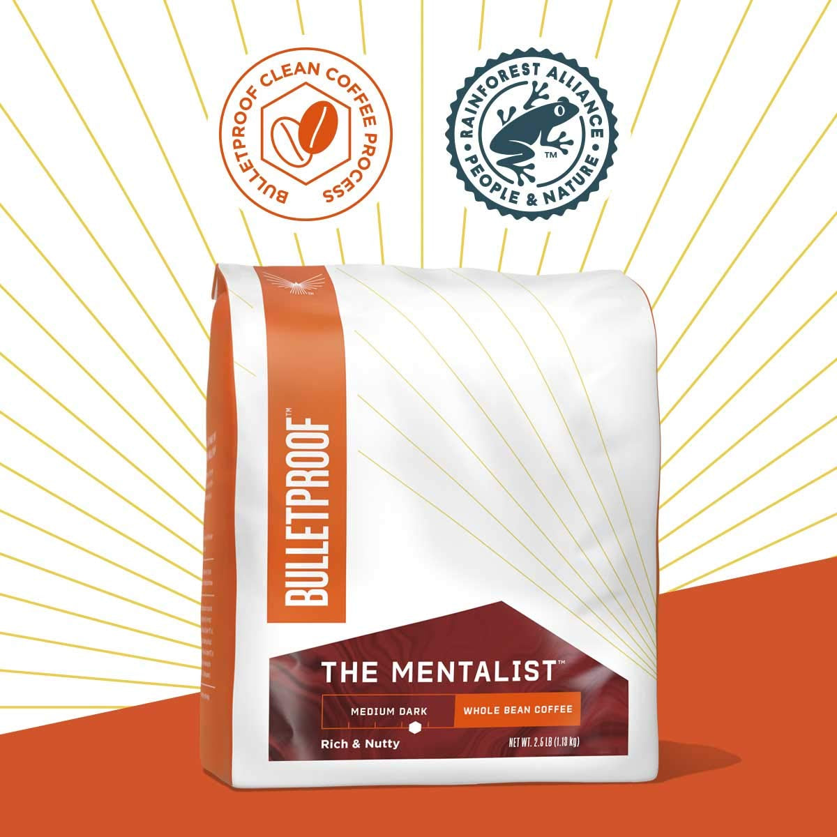 Original Medium Roast Whole Bean Coffee, 40 Ounces, 100% Arabica Coffee Sourced from Guatemala, Colombia & El Salvador