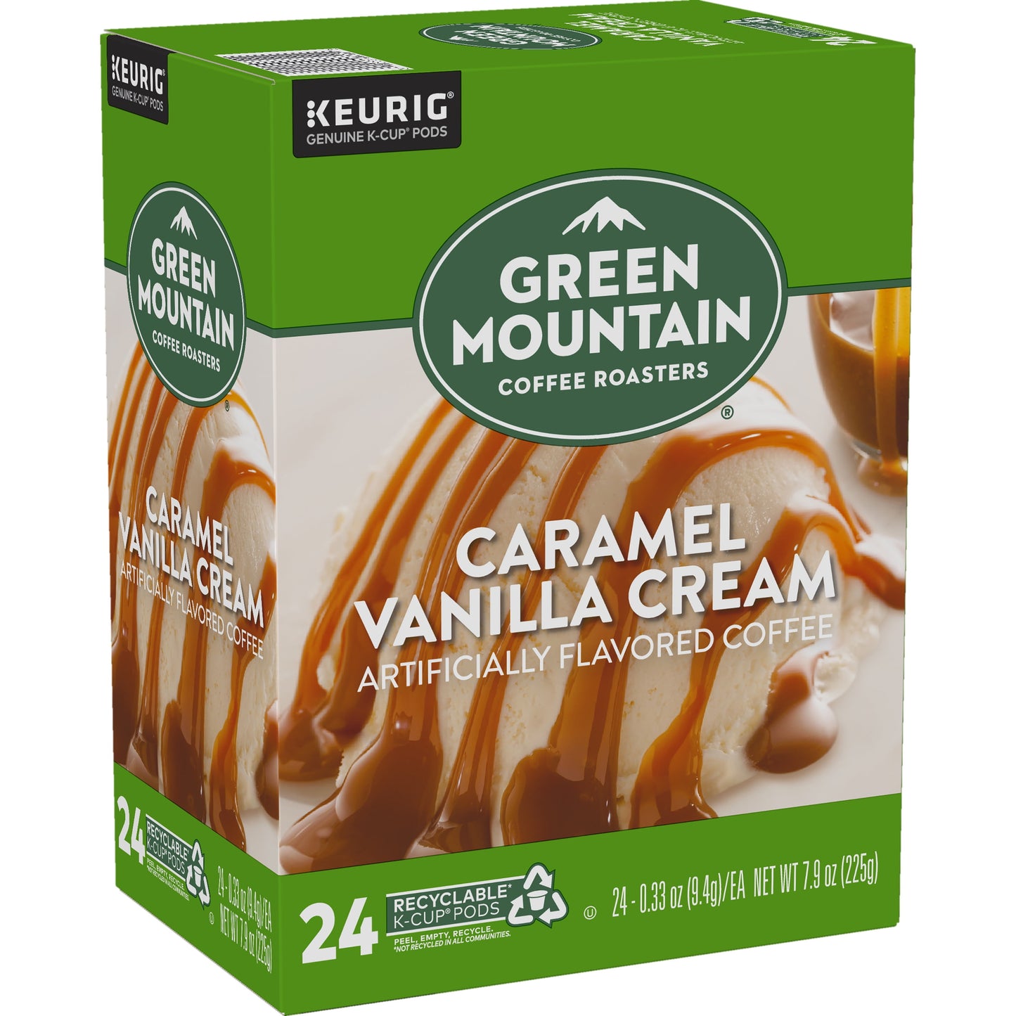 , Caramel Vanilla Cream Light Roast K-Cup Coffee Pods, 24 Count