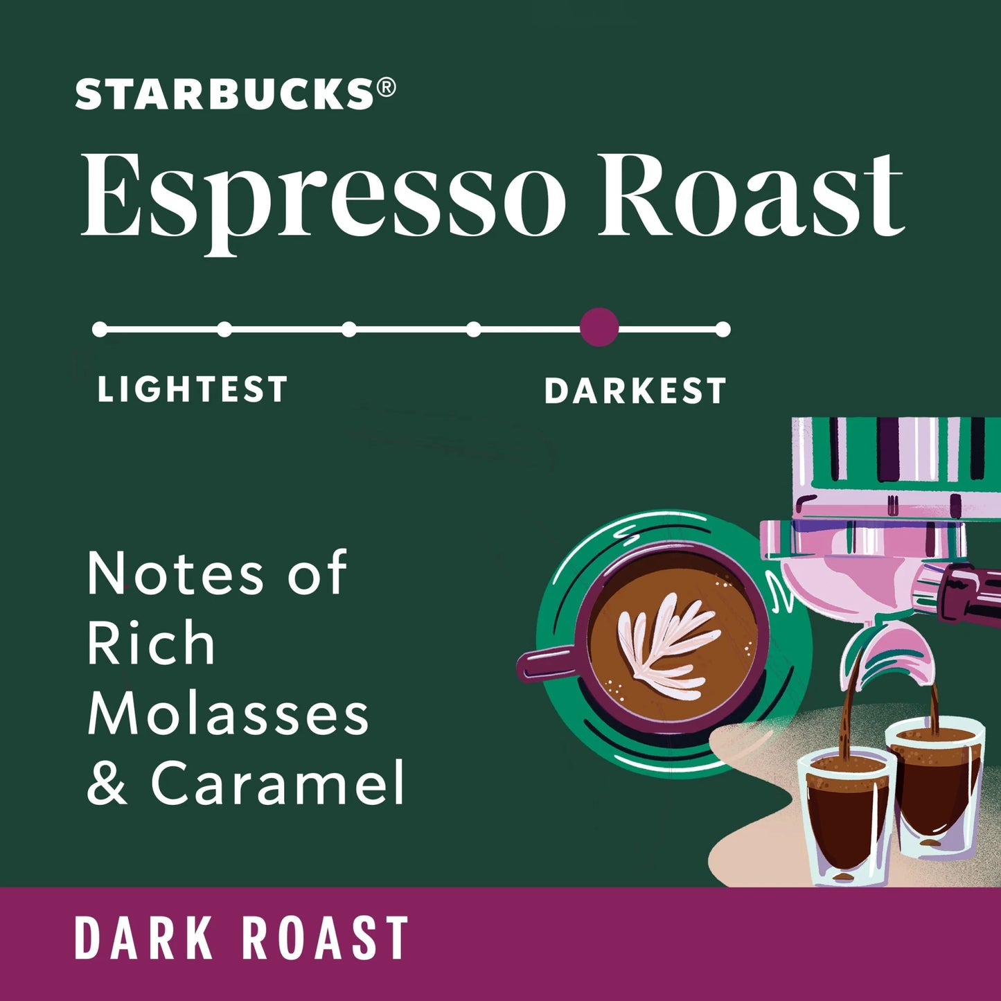 Arabica Beans Espresso Roast, Dark Roast, Whole Bean Coffee, 18 Oz