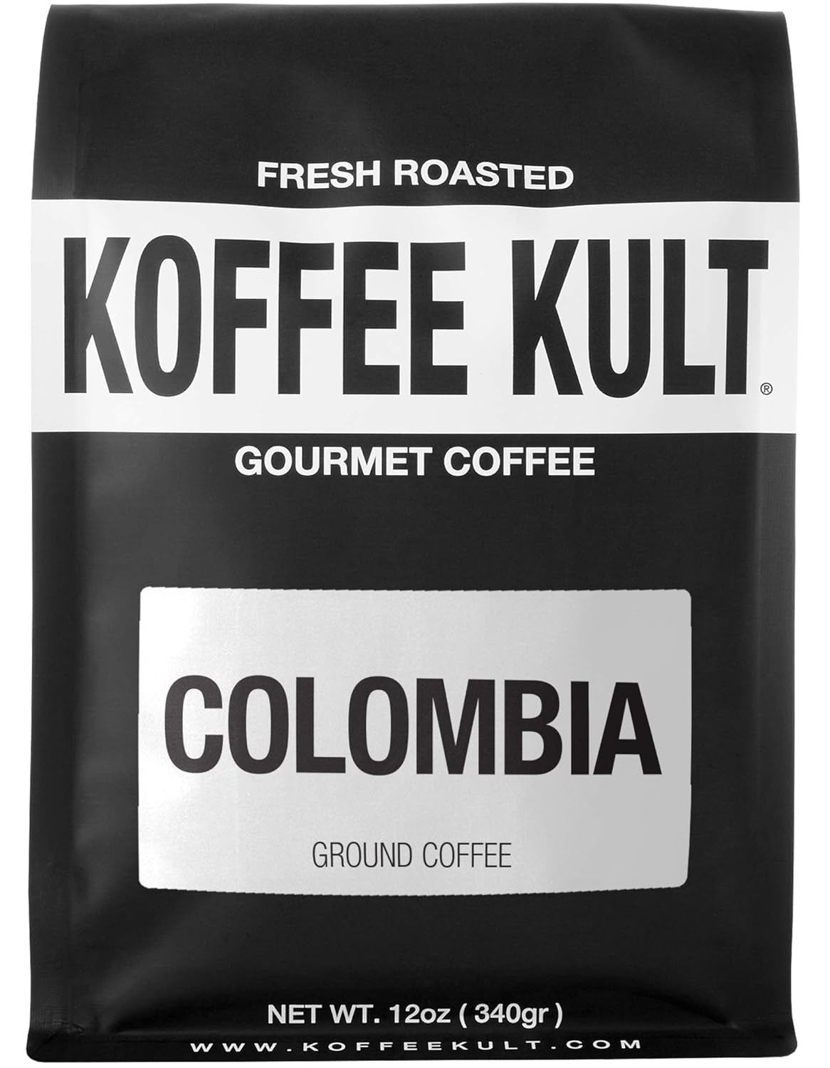 Colombian Medium Roast Coffee Ground Beans 100% Single Origin Colombia Arabica Whole Bean (Ground, 12Oz)