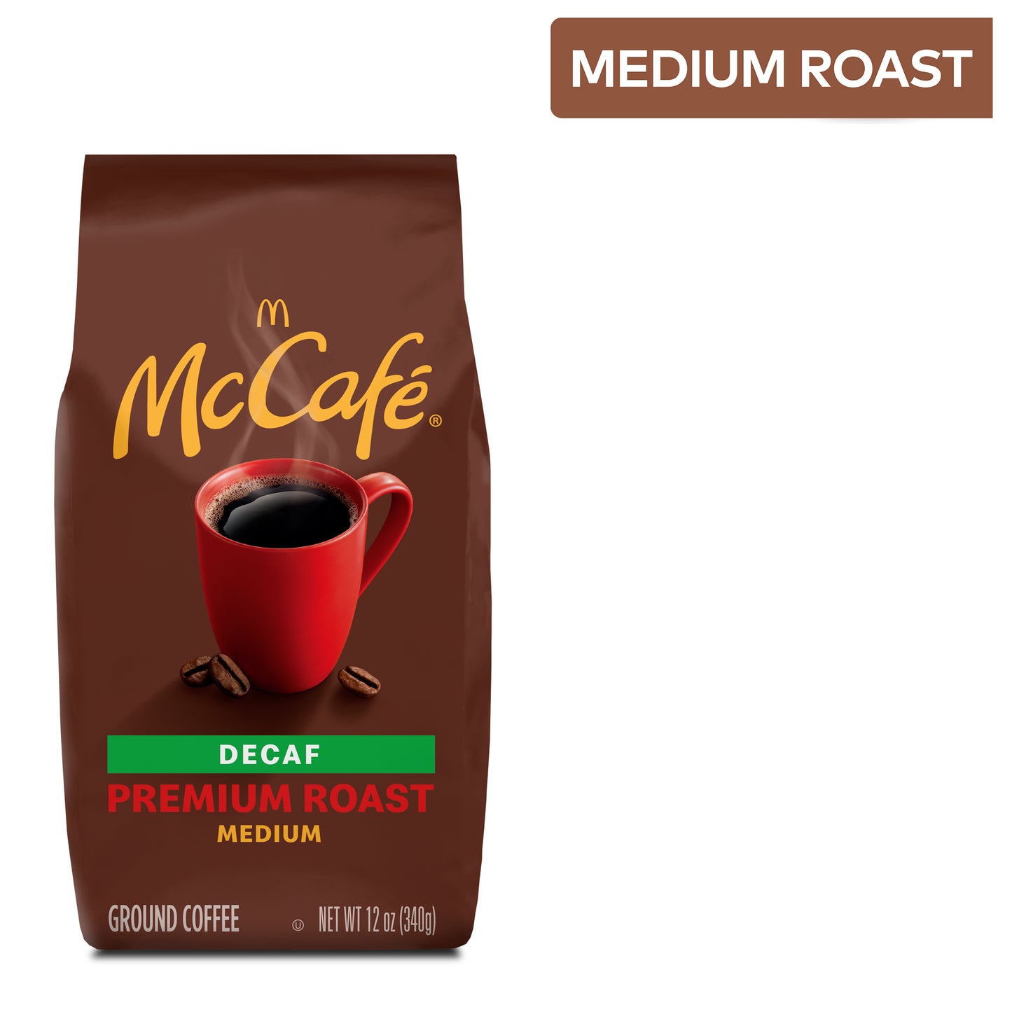 Mccafe Premium Roast Decaf, Medium Roast, Ground Coffee, 12 Oz