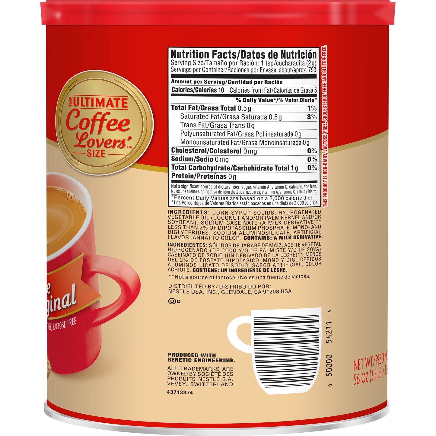 Coffee-Mate Original Powder Coffee Creamer, 56 Oz