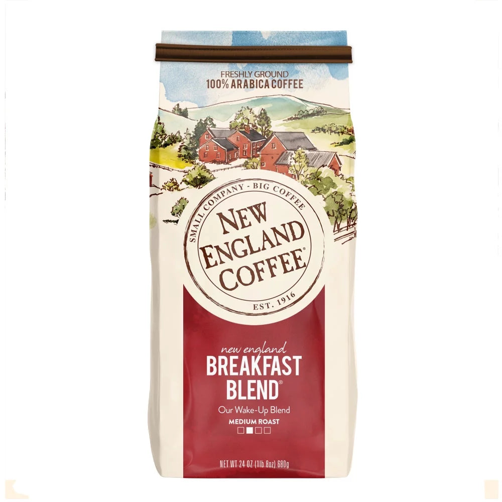 (2 Pack) Breakfast Blend Ground Coffee, 24 Oz, Bag