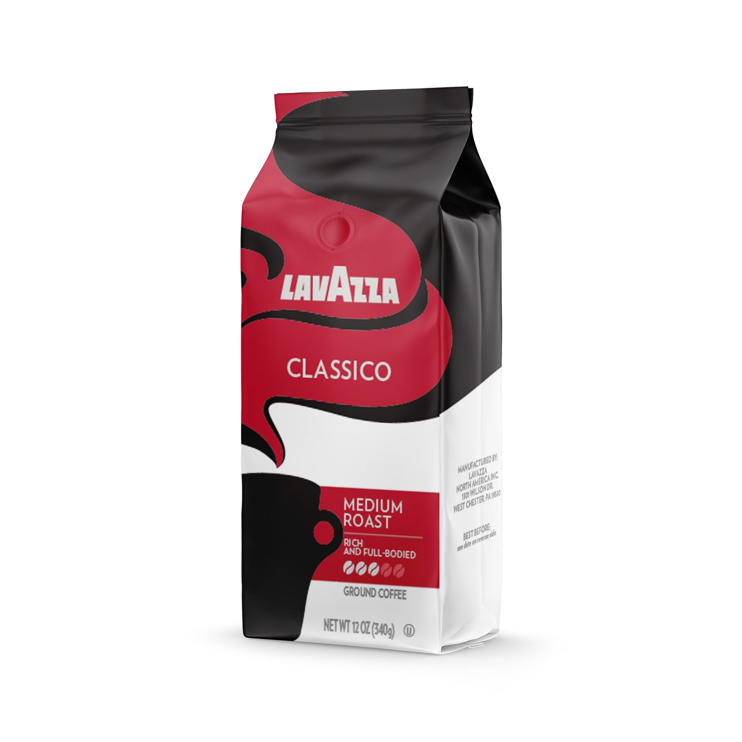 Classico Medium Roast Ground Coffee by - 12 Oz Coffee