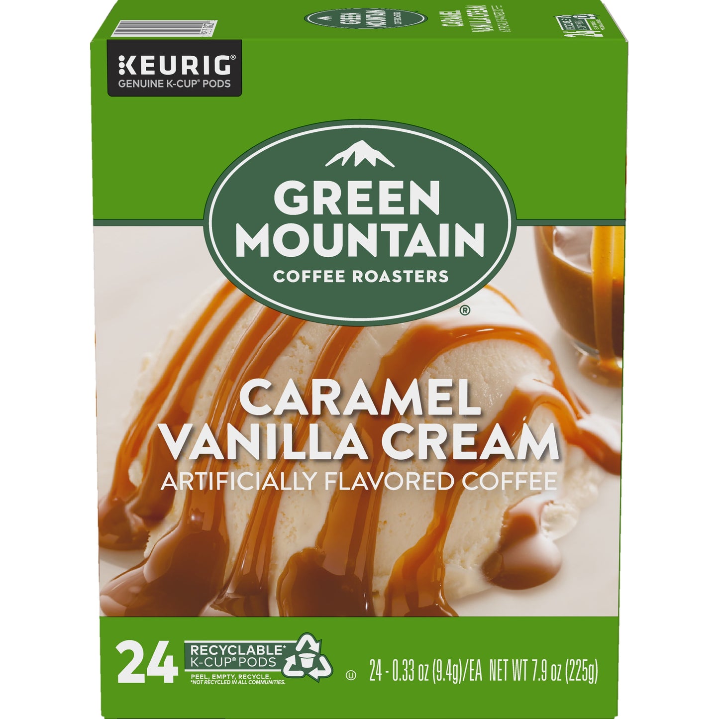 , Caramel Vanilla Cream Light Roast K-Cup Coffee Pods, 24 Count