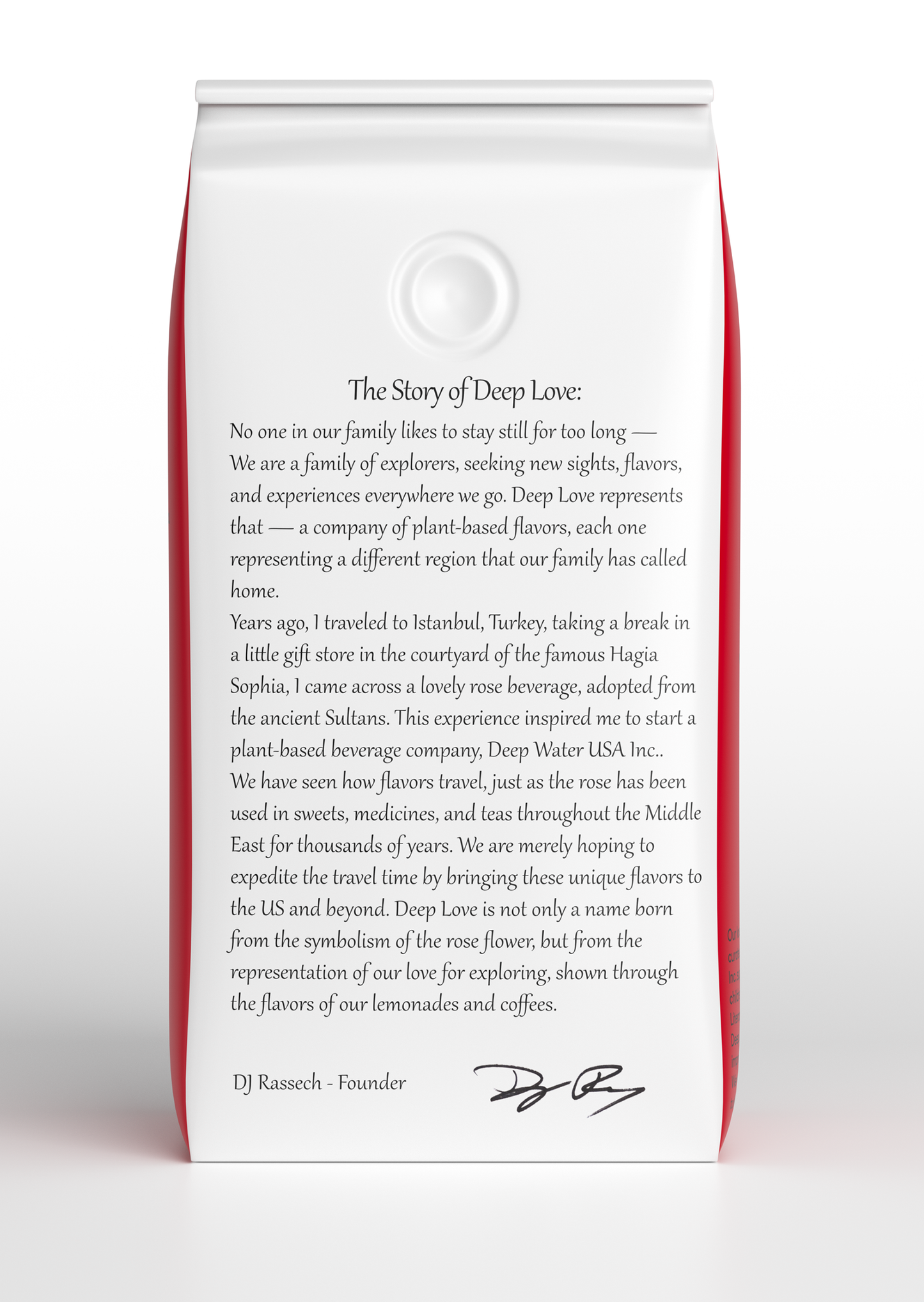 Deep Love -Artisan Rose Flavored Coffee- 8 units of 12oz bags
