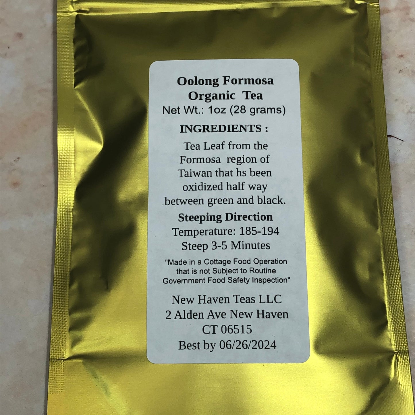 Formosa Oolong Organic Loose Leaf  Tea