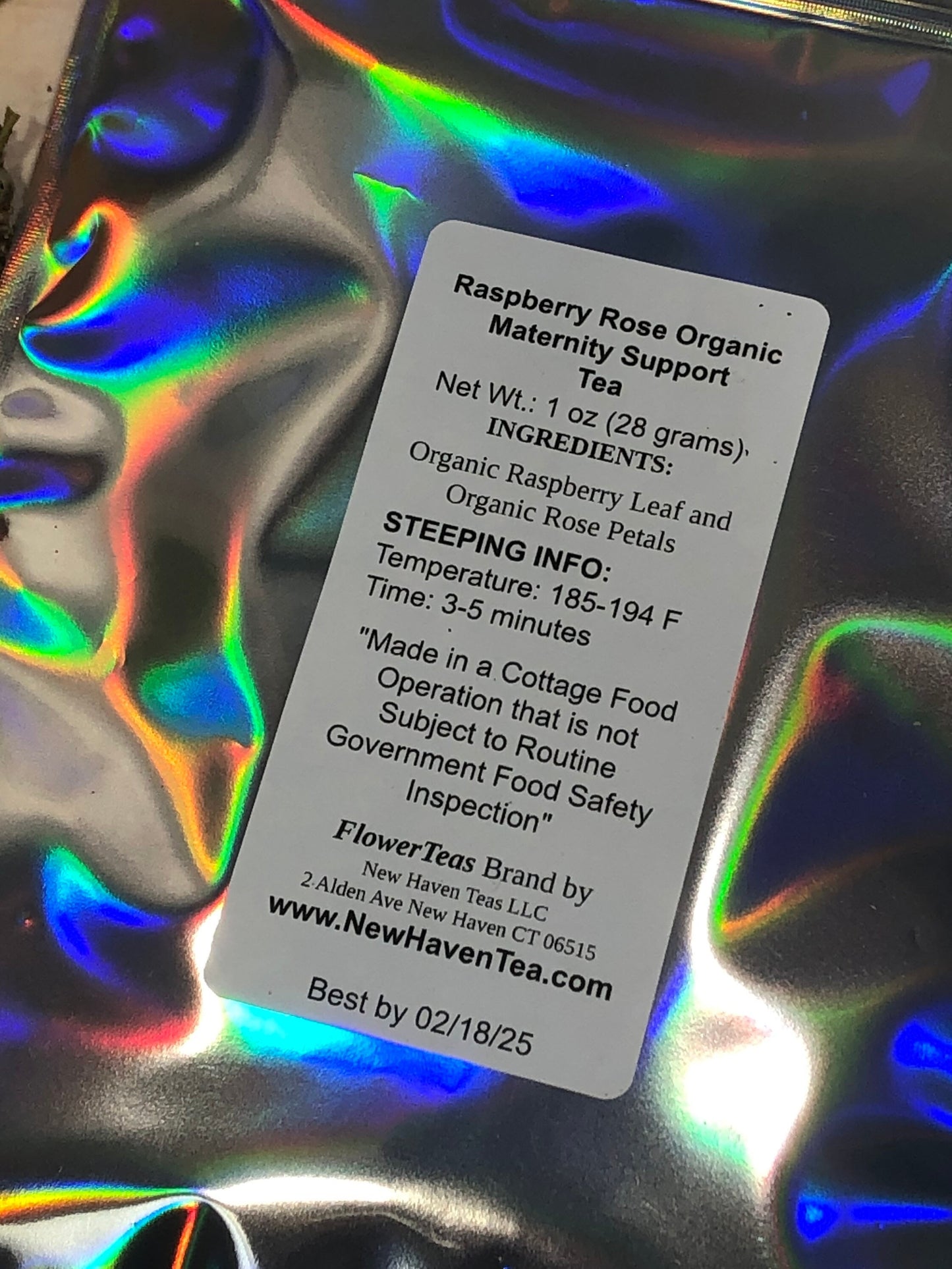 Raspberry Rose Organic Maternity Wellness Support Tea