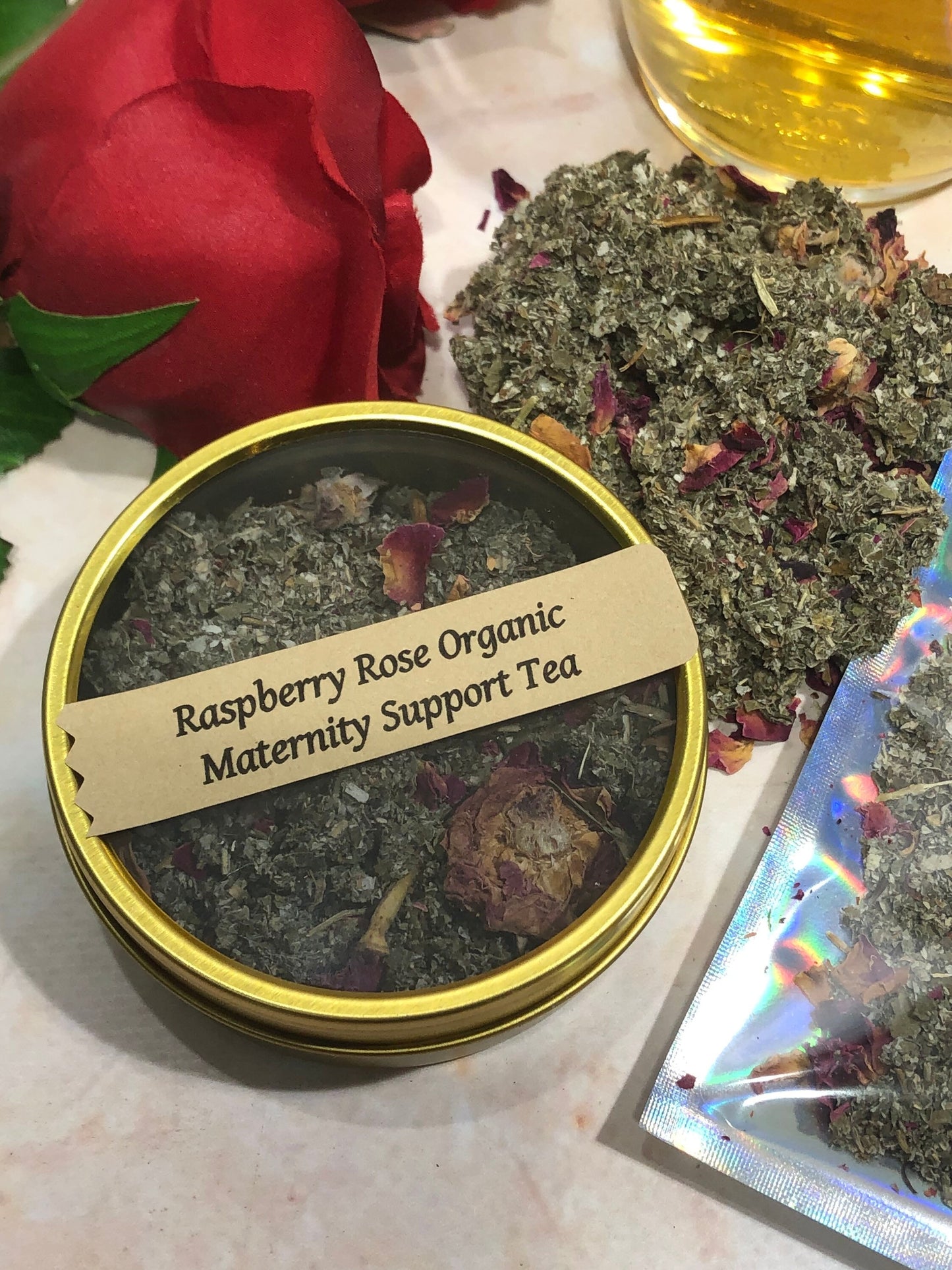 Raspberry Rose Organic Maternity Wellness Support Tea