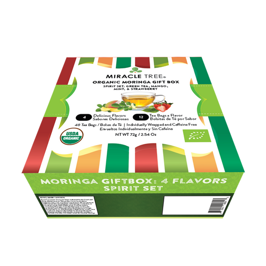 Gift Box with Moringa Tea, 48 Tea Bags, Spirit Combo