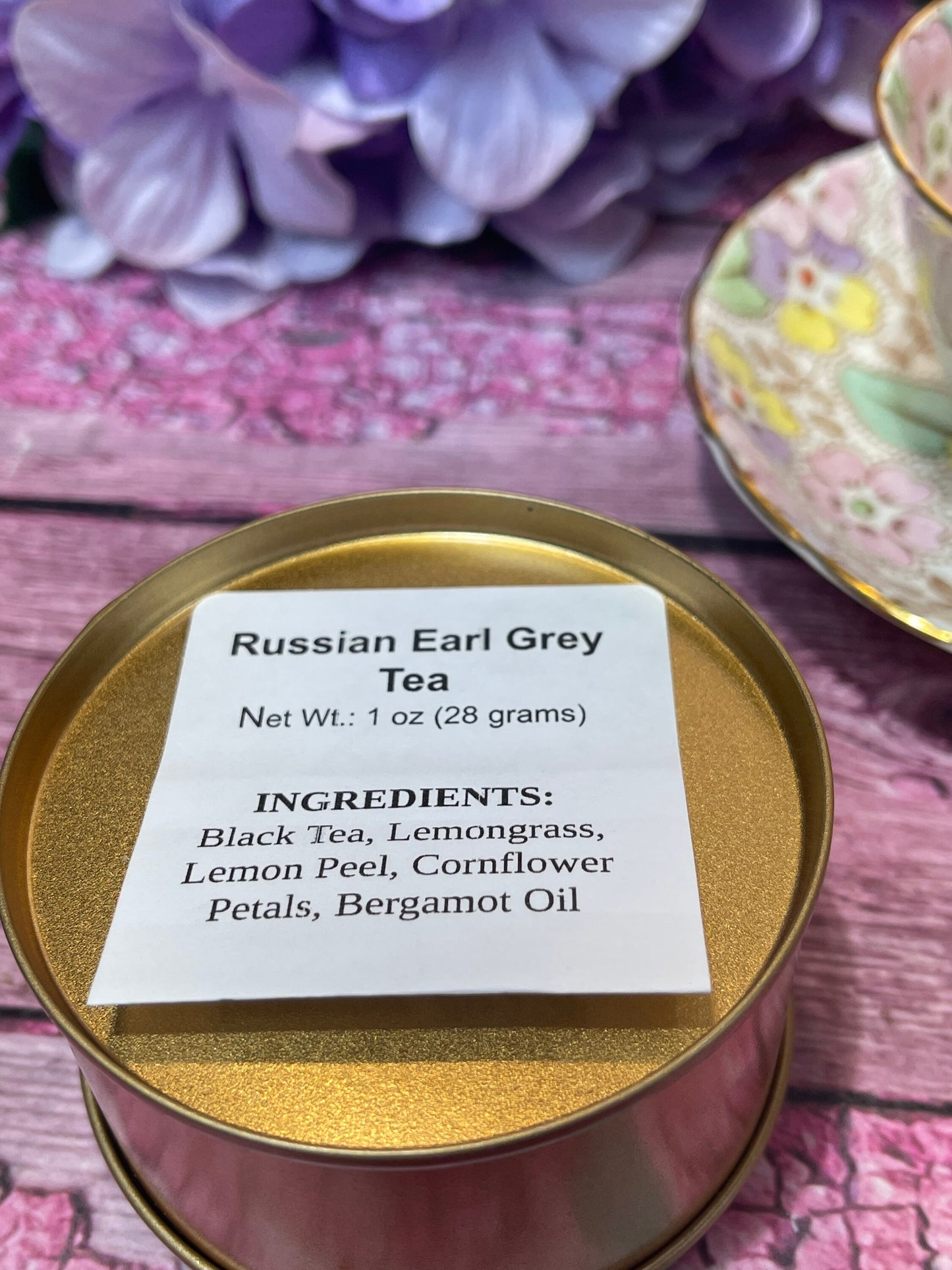 Russian Earl Grey Tea Loose Leaf Black Tea with Free Mesh Ball Infuser