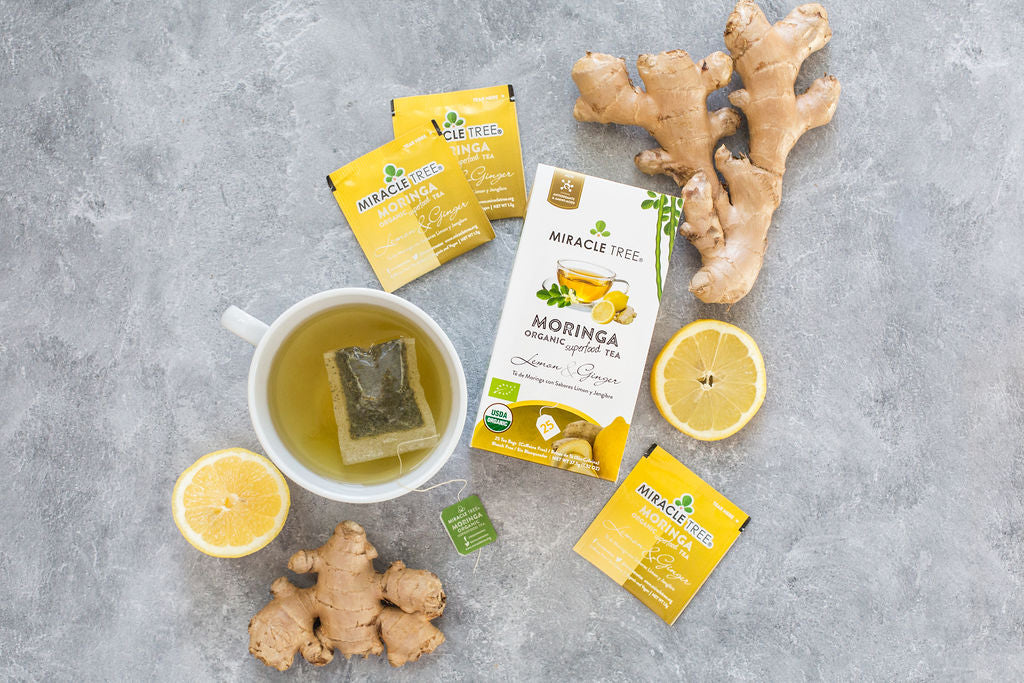 Miracle Tree's Organic Moringa Tea, Lemon & Ginger