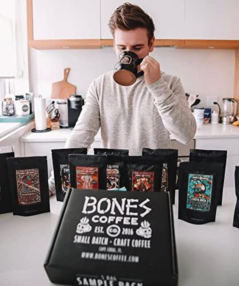 Bones Coffee Company Cookies 'N Dreams Ground Coffee Beans Cookie & Creams 12 Oz