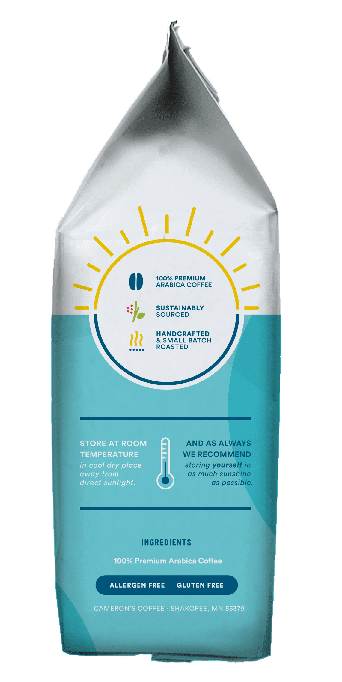 Premium Breakfast Blend Ground Coffee, Light Roast, 12 Oz, Naturally Caffeinated