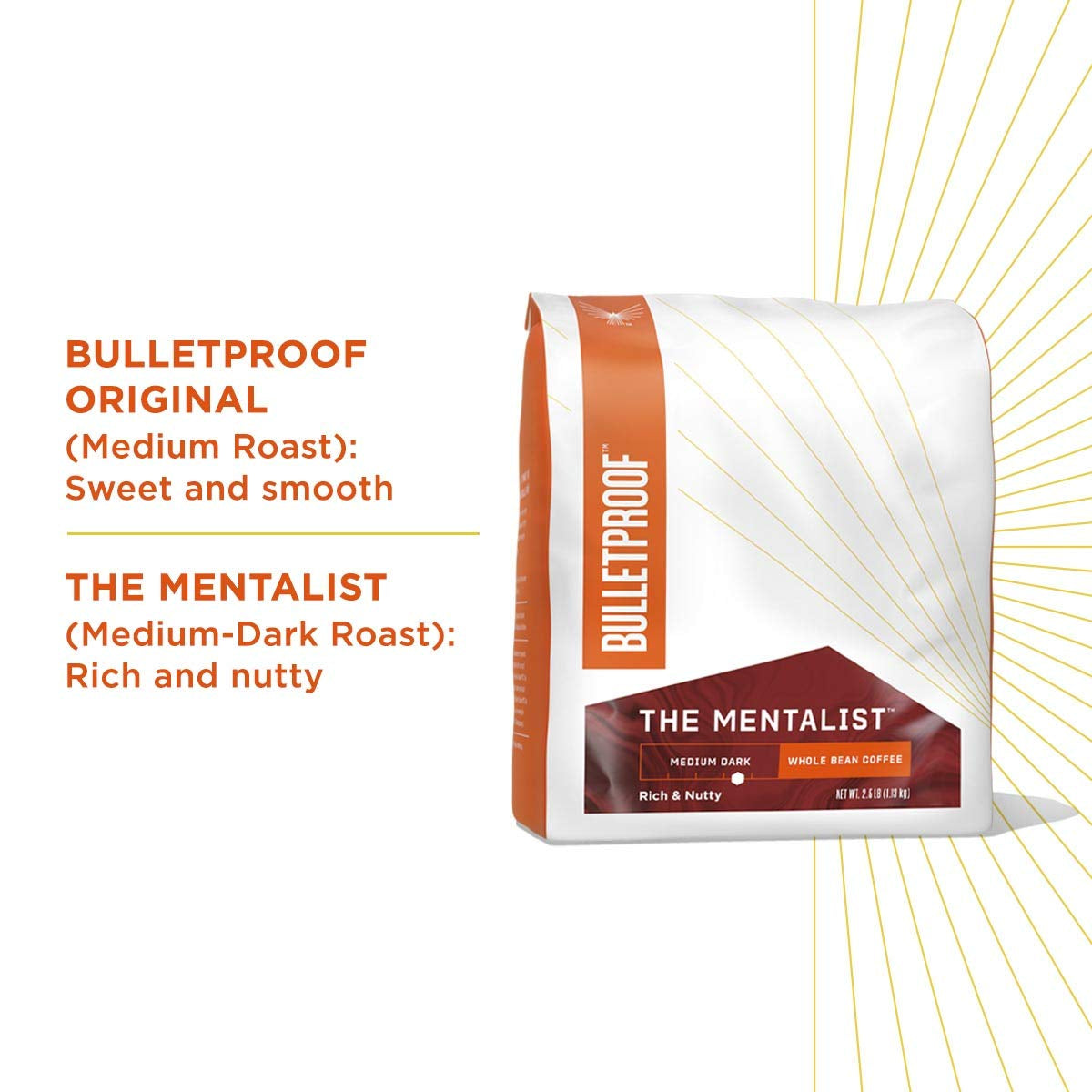 Original Medium Roast Whole Bean Coffee, 40 Ounces, 100% Arabica Coffee Sourced from Guatemala, Colombia & El Salvador