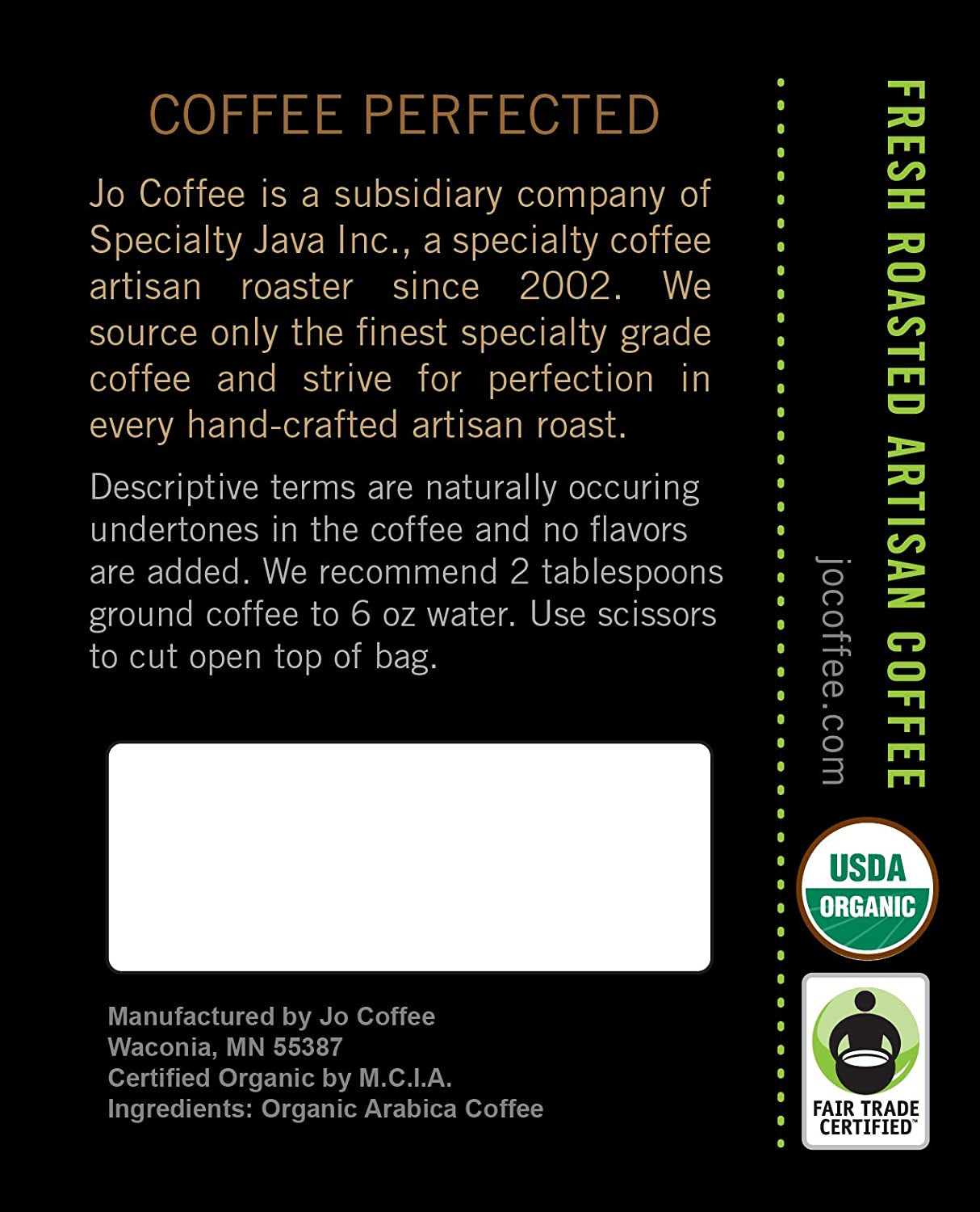MORNING JO: 2 Lb, Organic Breakfast Blend Ground Coffee, Medium Roast, Fair Trade Certified, USDA Certified Organic, NON-GMO, 100% Arabica Coffee, Gluten Free, Gourmet Coffee from