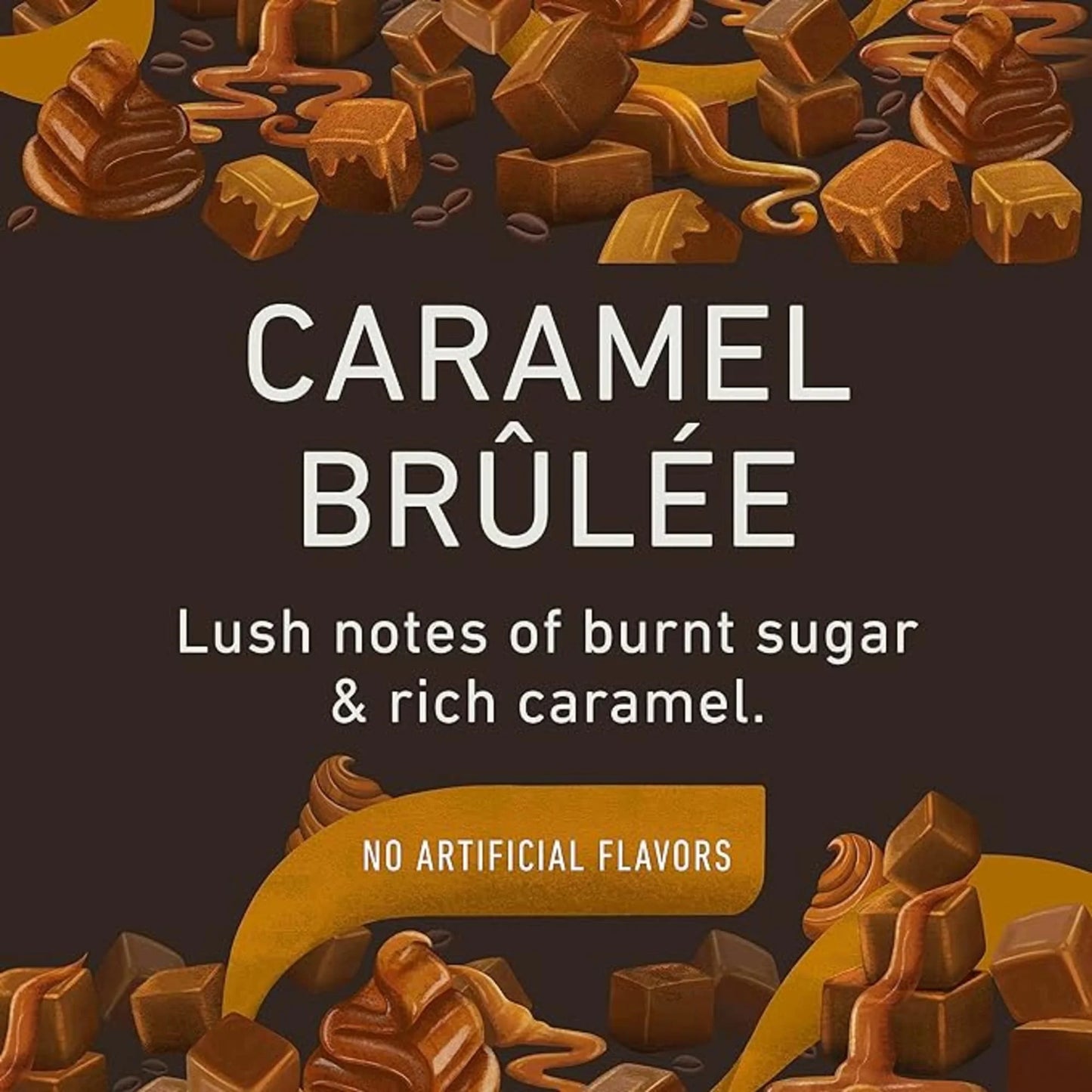 Caramel Brûlée Flavored Coffee, Ground, 10 Oz Bag