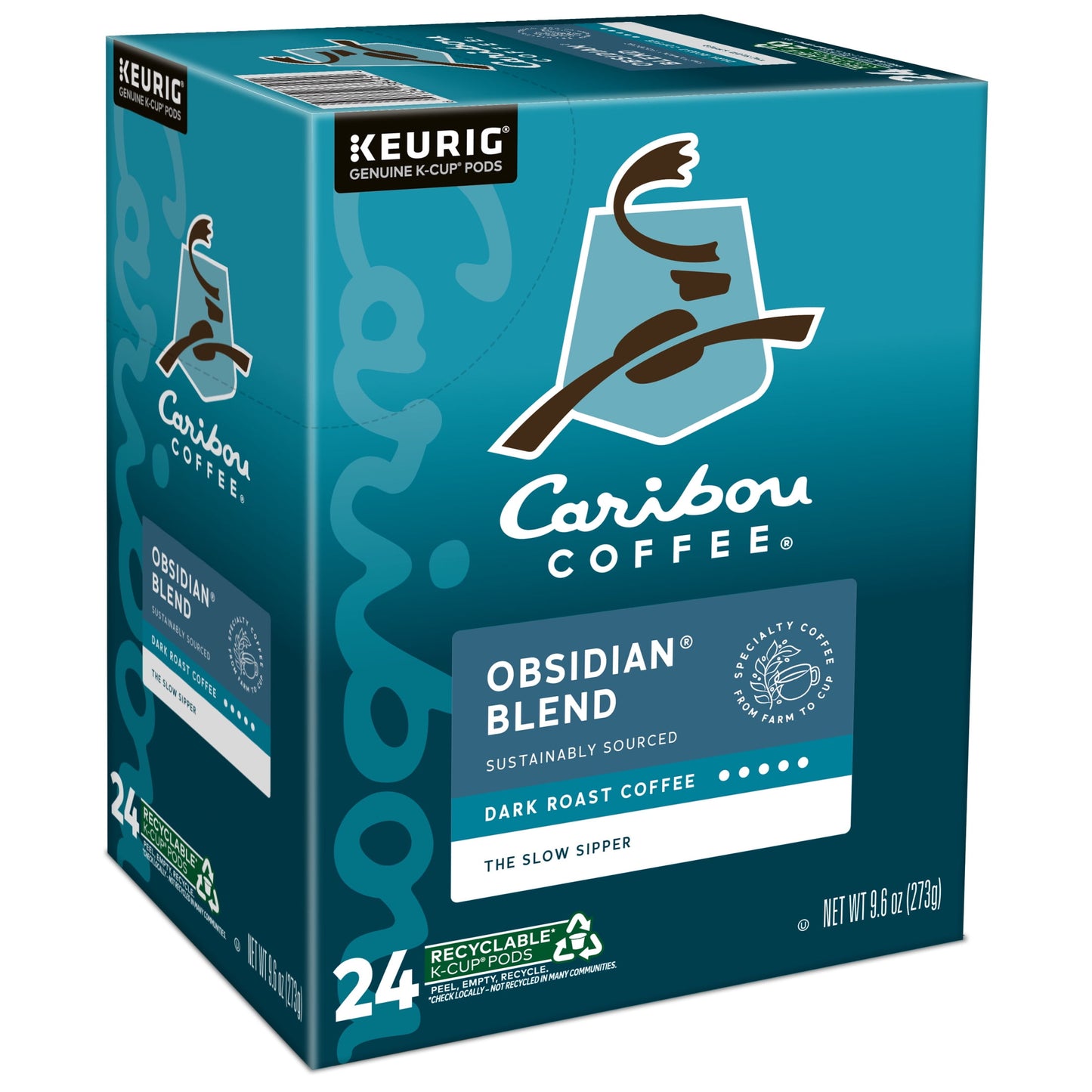 Coffee, Obsidian Blend Dark Roast K-Cup Coffee Pods, 24 Count