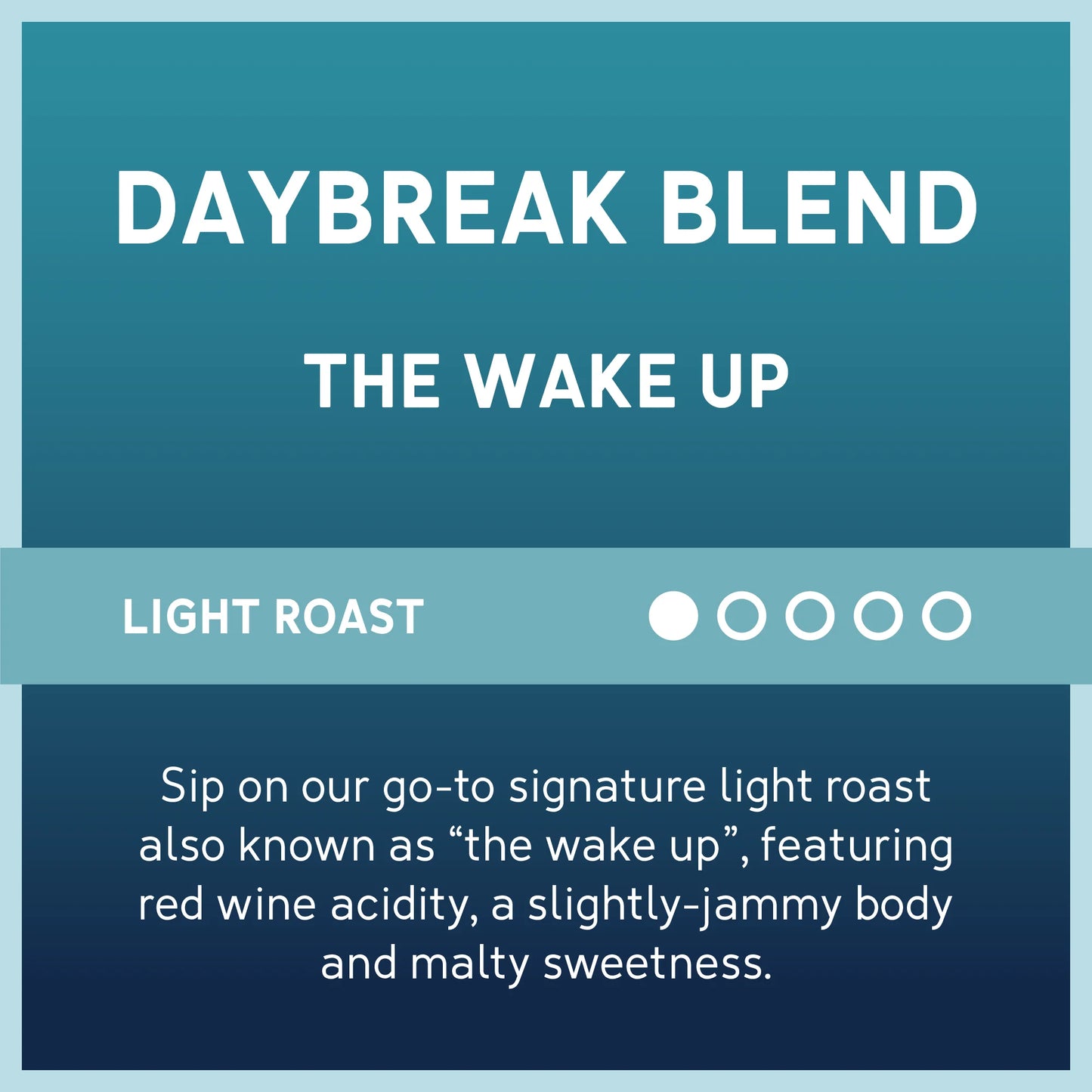 Coffee Daybreak Blend Ground Coffee, Premium Light Roast, 100% Arabica, 20 Oz