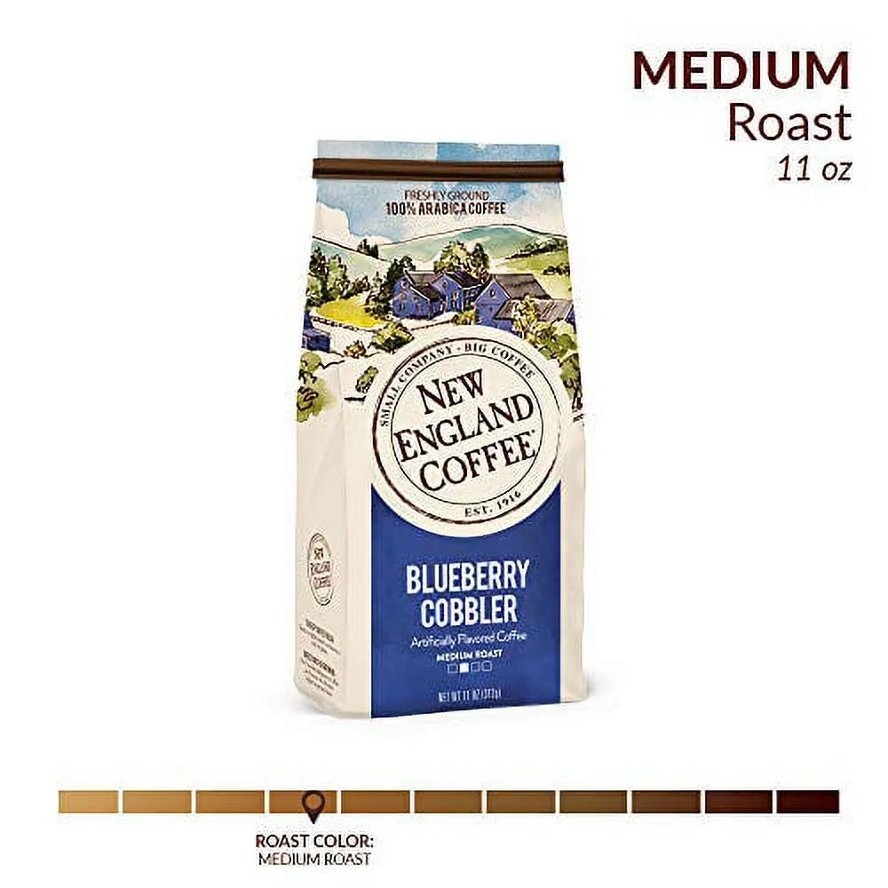 Blueberry Cobbler, Medium Roast, Ground Coffee, 11 Oz