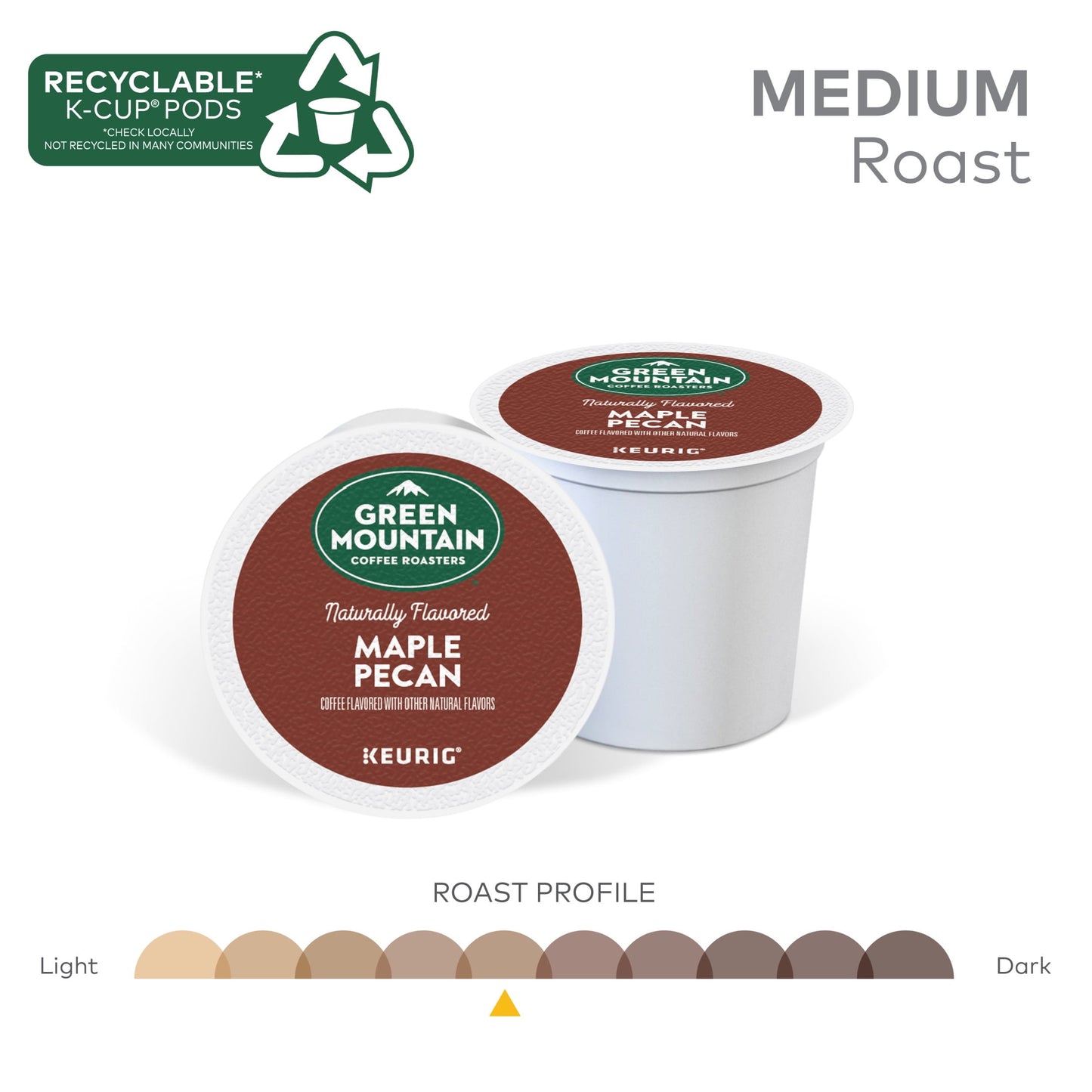 , Maple Pecan Light Roast K-Cup Coffee Pods, 24 Count