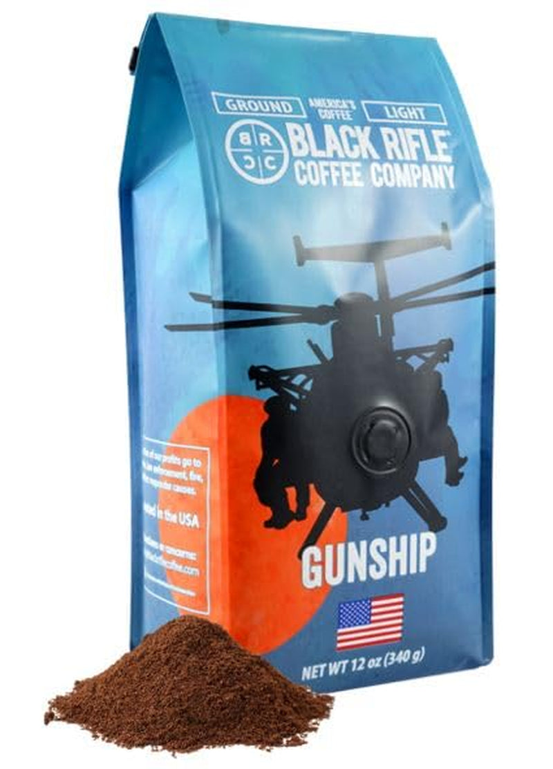 Gunship Roast, Light Roast Ground Coffee, 12 OZ Bag