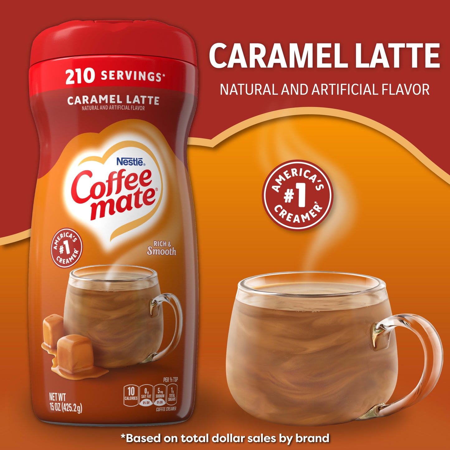 Nestle Caramel Latte Coffee Creamer, 15 Oz