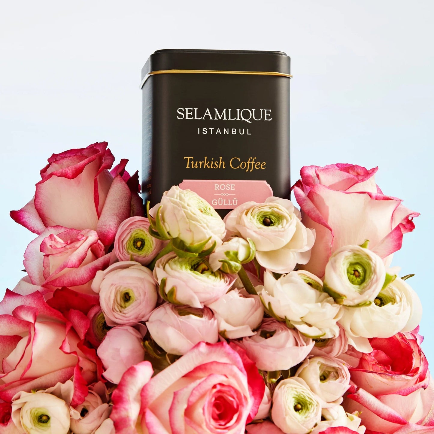 Selamlique Rose Flavoured Ground Turkish Coffee – 125g Box