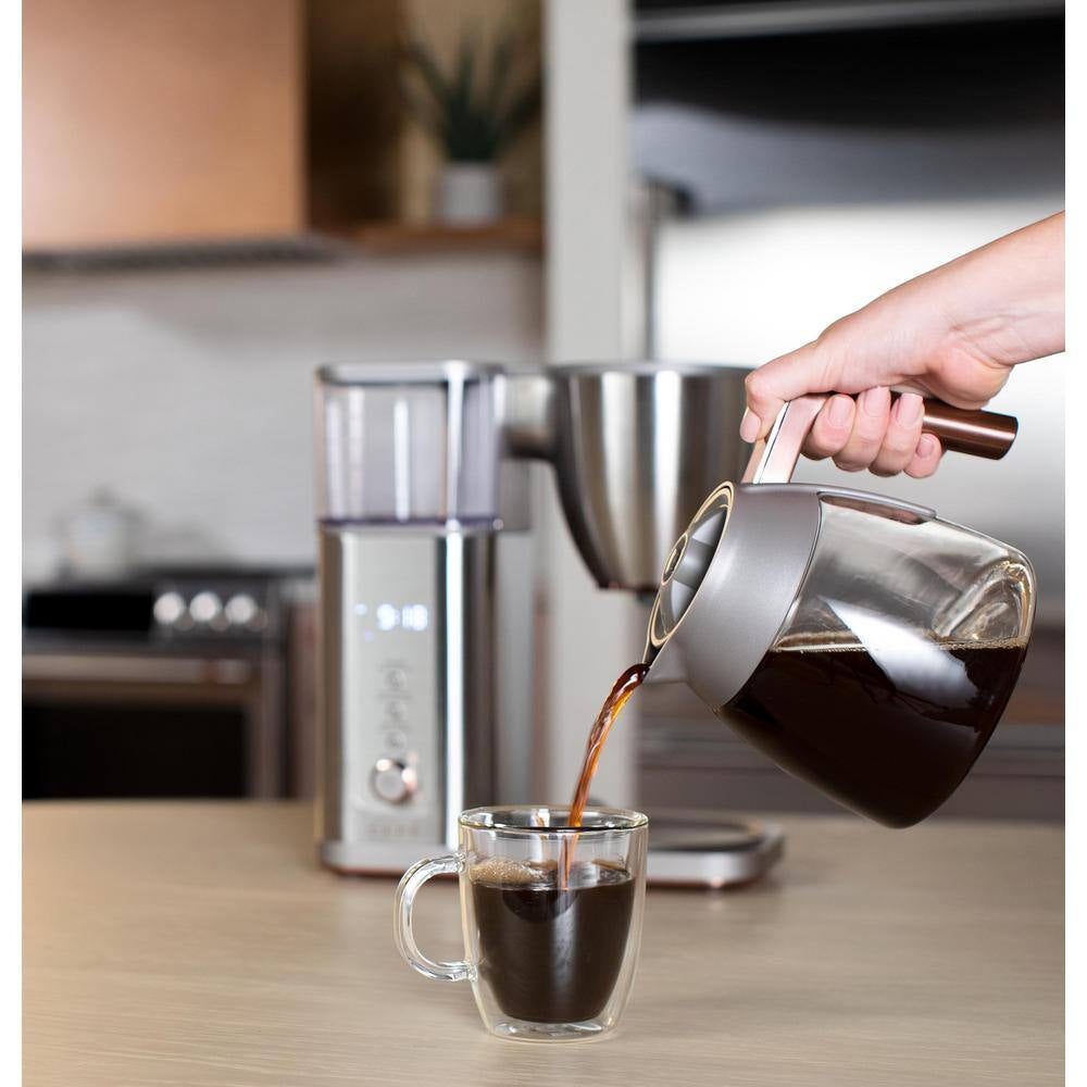 10 Cup Stainless Steel Specialty Drip Coffee Maker with Glass Carafe and Warming Plate, Wi-Fi Connected