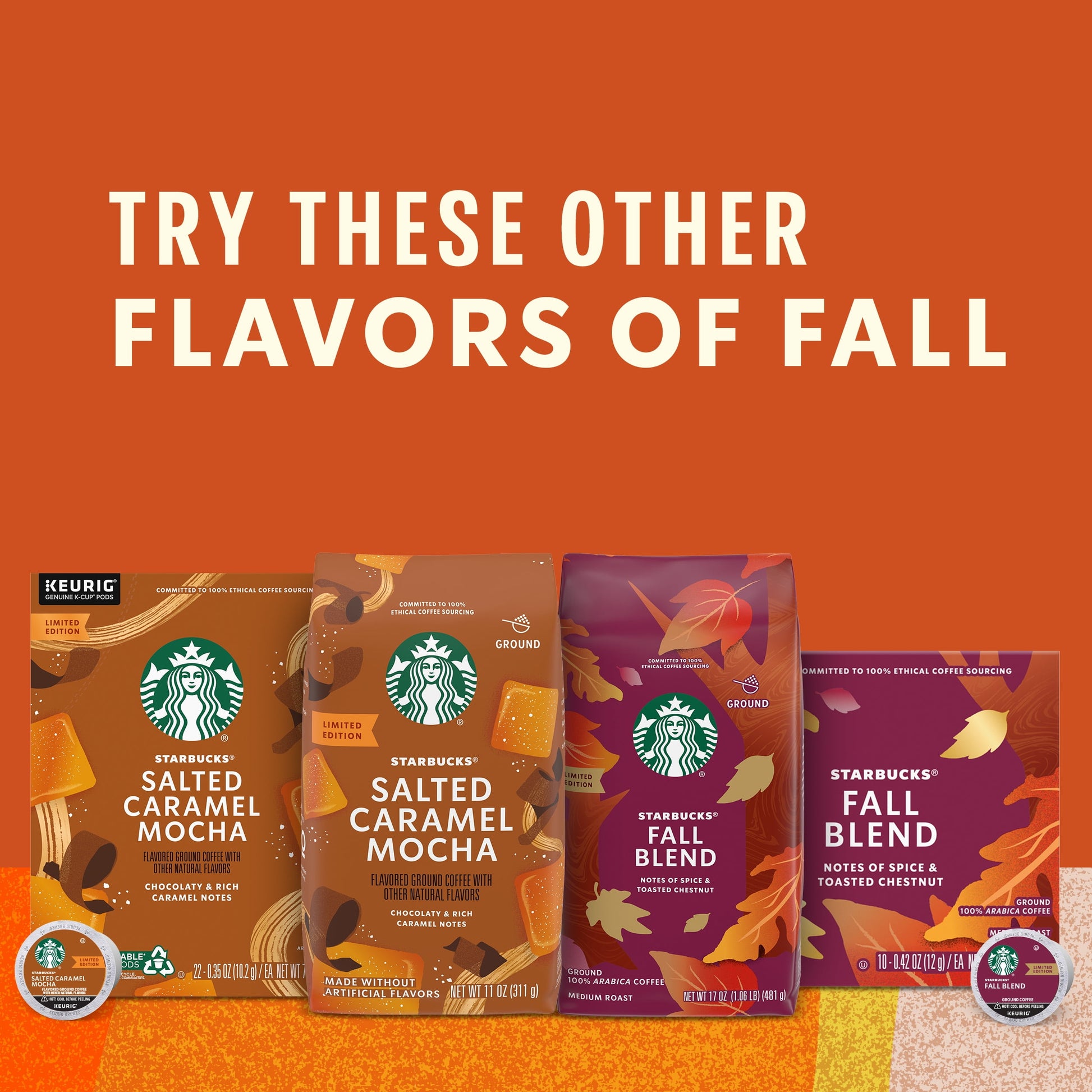 Pumpkin Spice Naturally Flavored Ground Coffee, 100% Arabica, Limited Edition, 1 Bag (17 Oz)