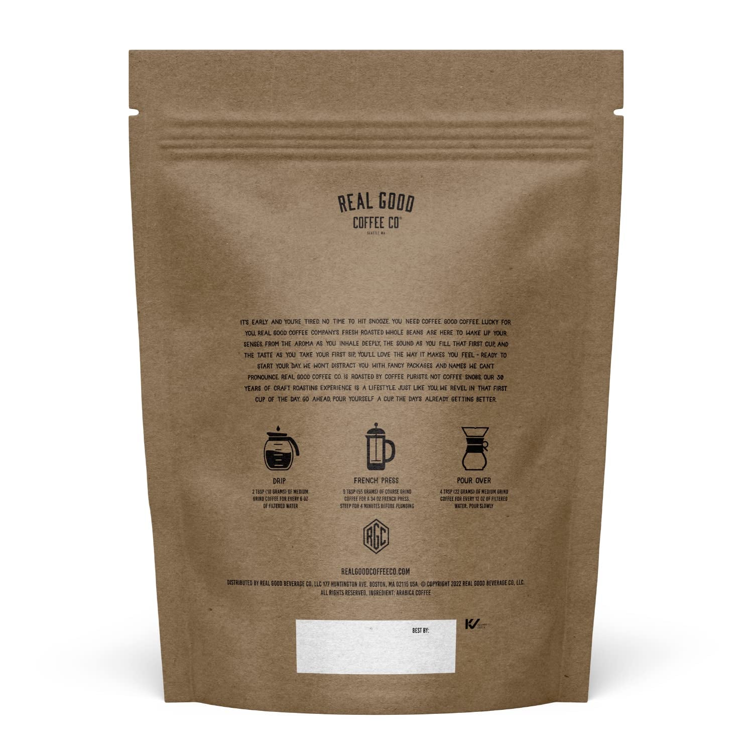 - Whole Bean Coffee - Donut Shop Medium Roast Coffee Beans - 2 Pound Bag - 100% Whole Arabica Beans - Grind at Home, Brew How You Like