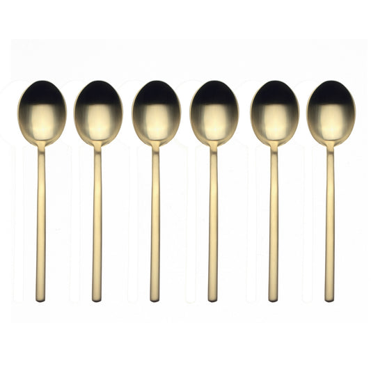 COFFEE SPOON SET 6 PCS DUE ICE ORO