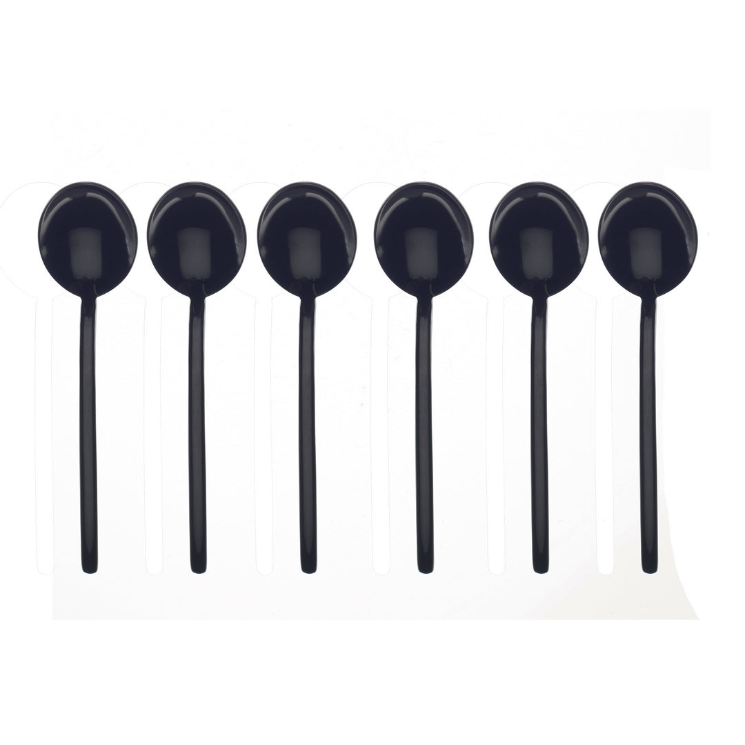 COFFEE SPOON SET 6 PCS DUE ORO NERO