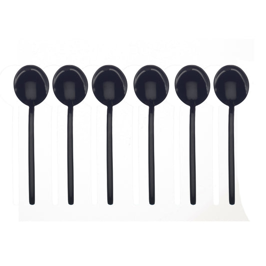 COFFEE SPOON SET 6 PCS DUE ORO NERO