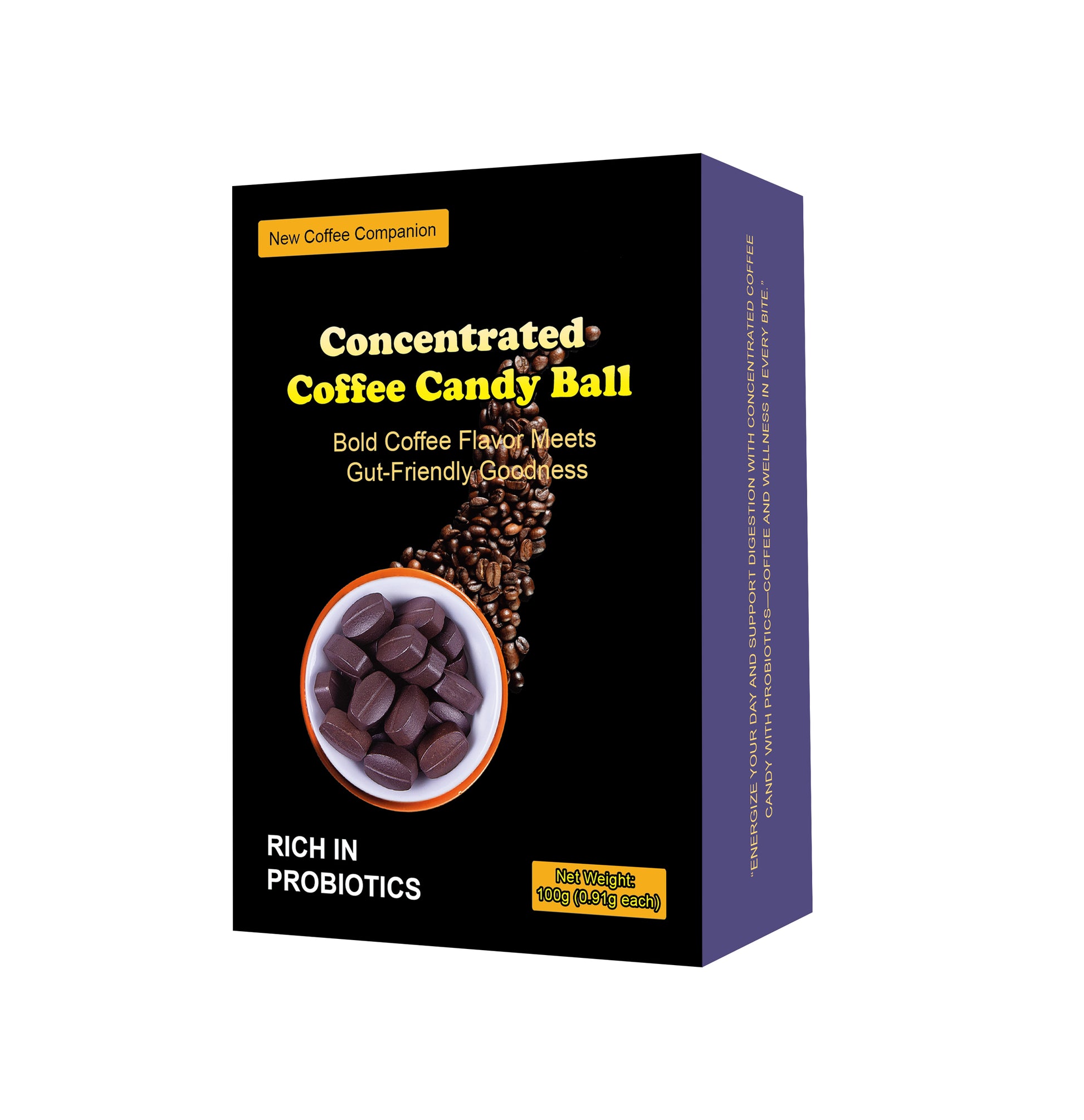 Concentrated Coffee Candies, Individually Packaged, No Need for Brewing, with a Rich and Mellow Flavor. They Are Suitable for People Engaged in Outdoor Sports, Those at Parties, and Drivers.