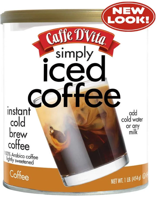 (6 Pack)  Simply Iced Coffee - Coffee, 16 Oz Canister