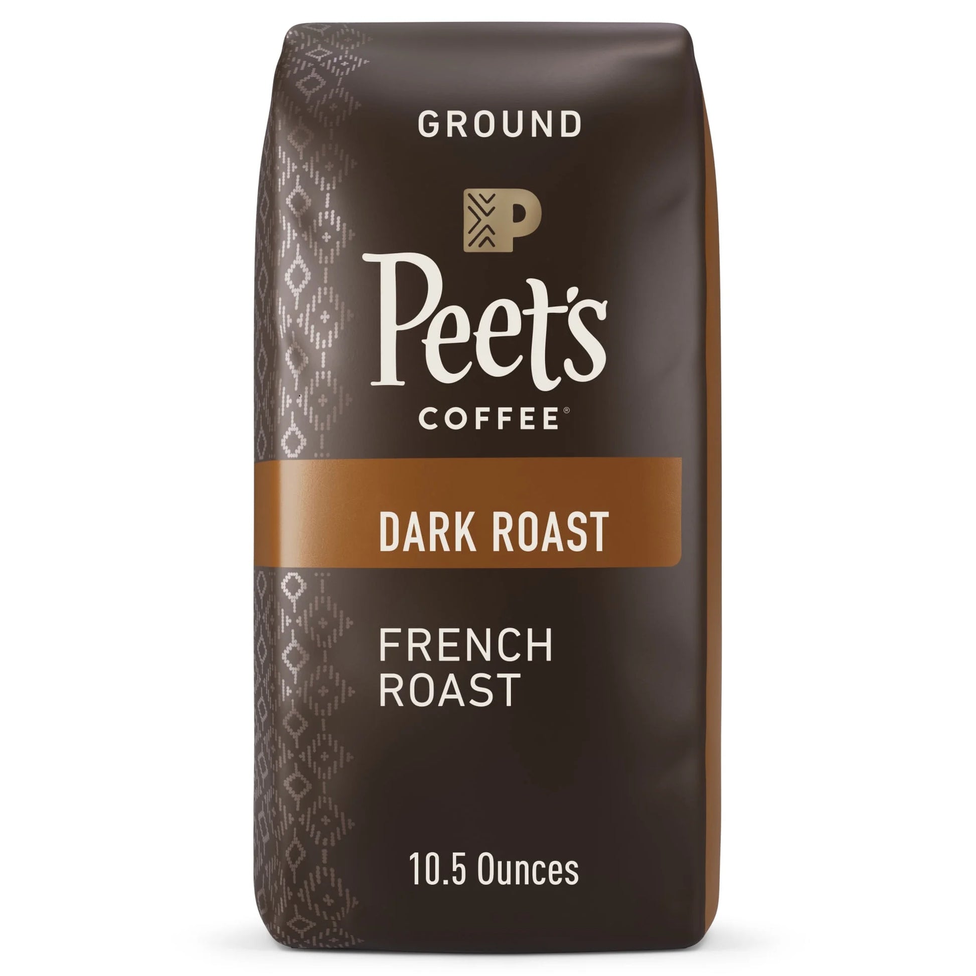 French Roast Ground Coffee, Premium Dark Roast, 100% Arabica, 10.5 Oz