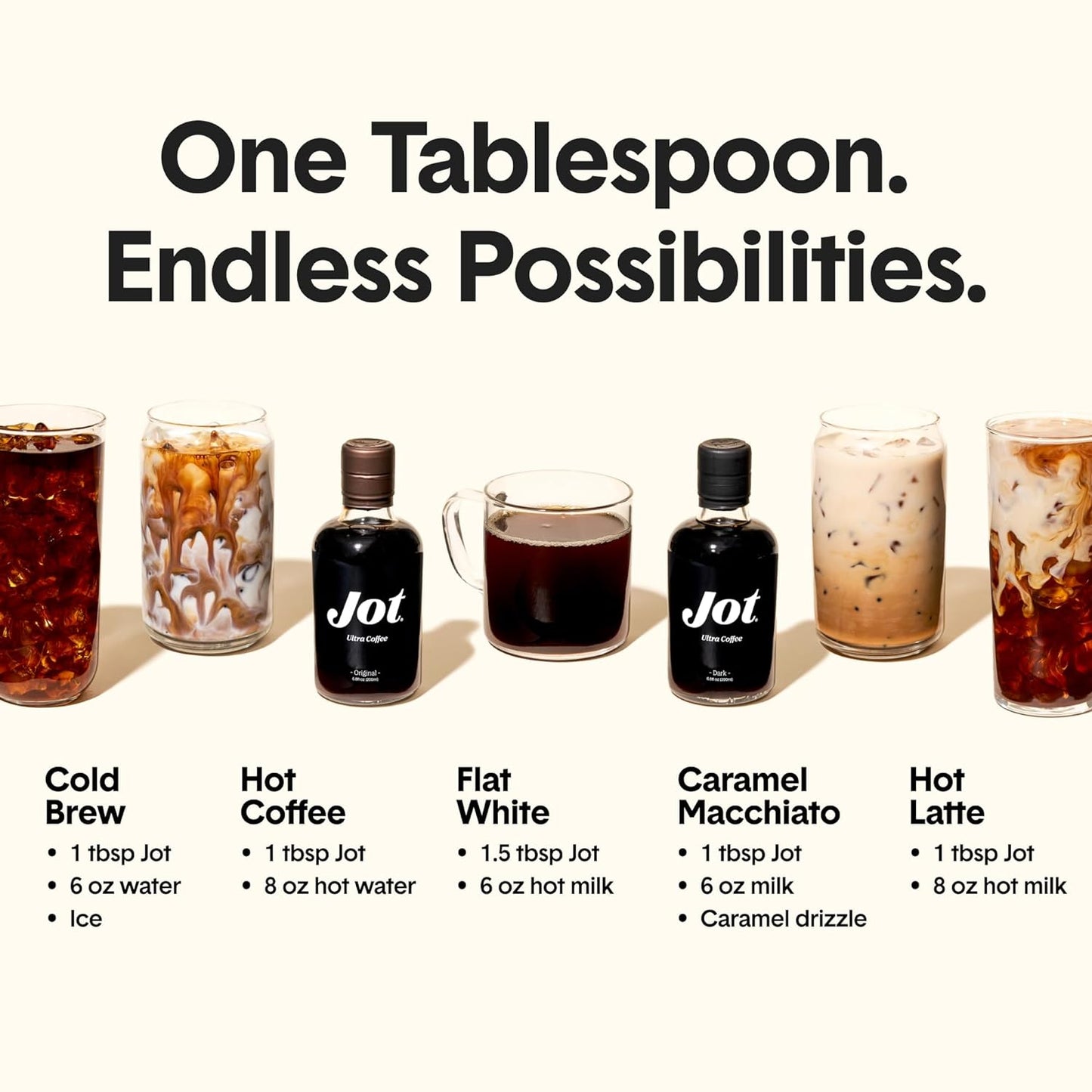 Coffee Concentrate (Original) High Caffeine Instant Cold Brew Coffee, Iced Coffee Instant Espresso, Hot + Cold Coffee Drinks - Make 14 Cups Instant Coffee Cold Brew Concentrate 150Mg Caffeine/Tbsp