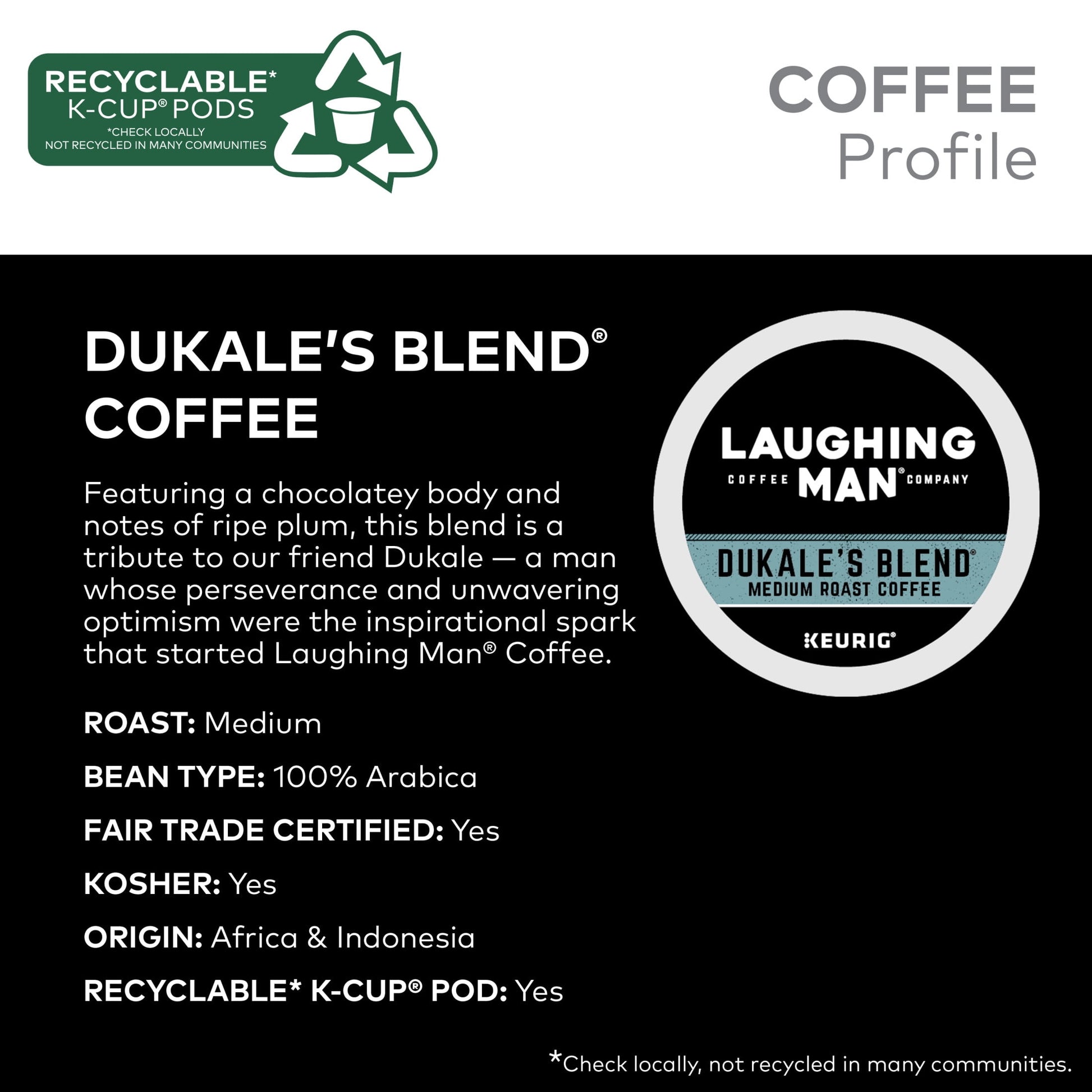 Dukale'S Blend Coffee,  K-Cup Pod, Medium Roast, 22Ct