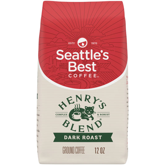 Arabica Beans Henry'S Blend, Dark Roast, Ground Coffee, 12 Oz