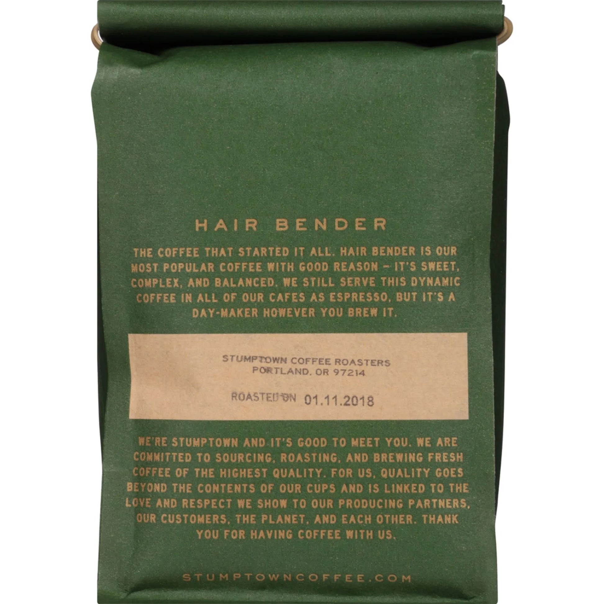 Coffee Roasters Hair Bender Blend Whole Bean Coffee, Premium Medium Roast Coffee Beans, Hand Roasted, 100% Arabica, 12 Oz
