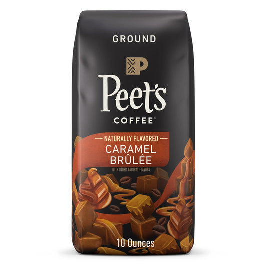Caramel Brûlée Flavored Coffee, Ground, 10 Oz Bag