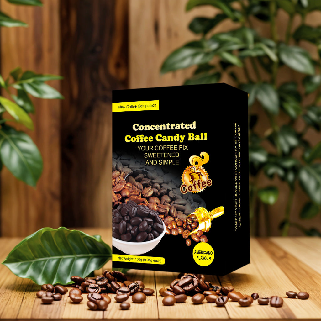 American - Style Concentrated Coffee Candies, Individually Packaged, No Need for Brewing, with a Rich and Mellow Taste. Suitable for People Doing Outdoor Sports, Those at Parties and Drivers.