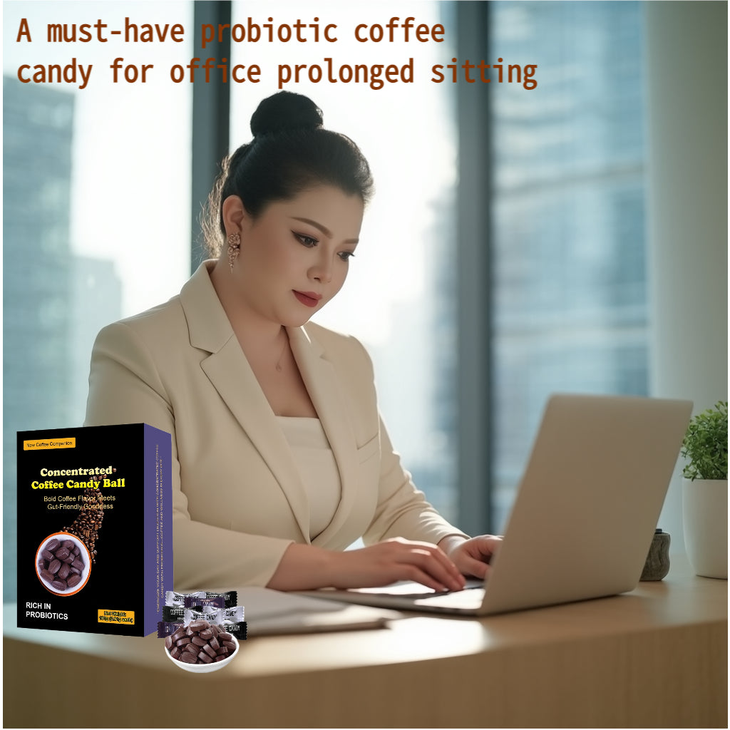 Concentrated Coffee Candies, Individually Packaged, No Need for Brewing, with a Rich and Mellow Flavor. They Are Suitable for People Engaged in Outdoor Sports, Those at Parties, and Drivers.