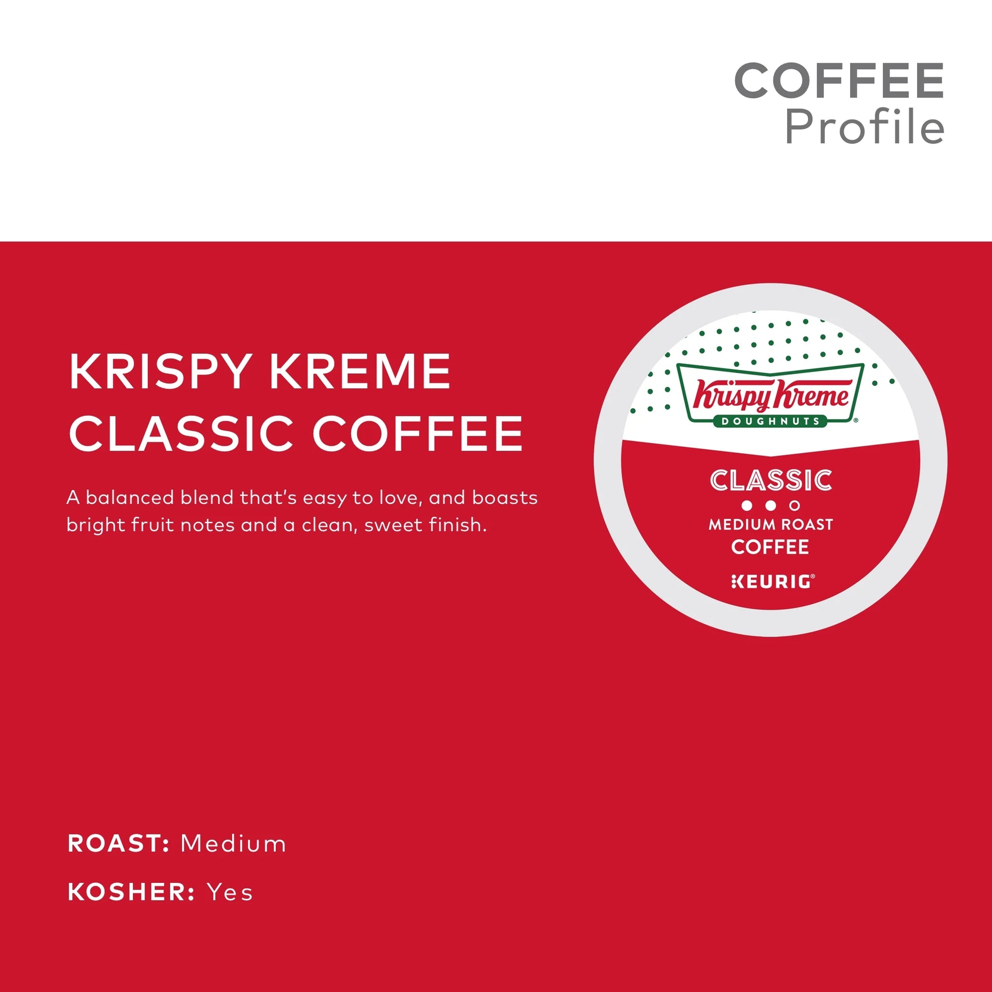 Classic Coffee, Medium Roast K-Cup Coffee Pods, 24 Count