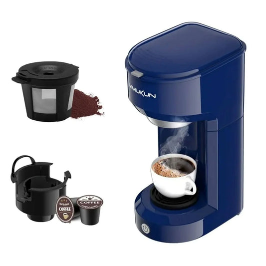 VN-CM-KCM202 Single Cup Coffee Makers with 6 to 14Oz Reservoir, Small Size,Blue