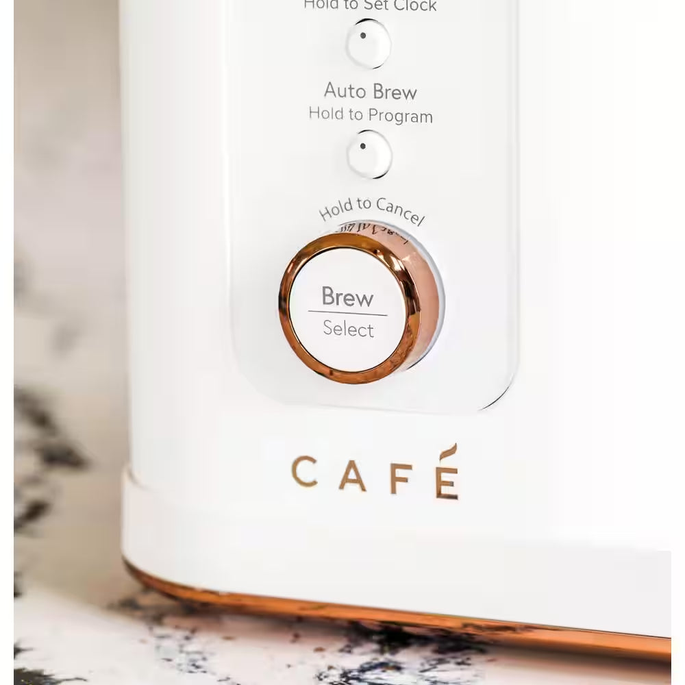 10 Cup Matte White Specialty Drip Coffee Maker with Insulated Thermal Carafe, and Wifi Connected