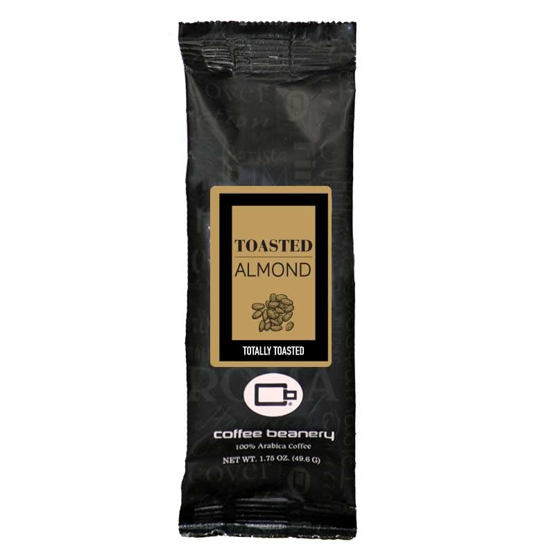Toasted Almond Flavored Coffee, 1-1.75Oz Try Me Size Coffee Sampler, Light-Medium Roast