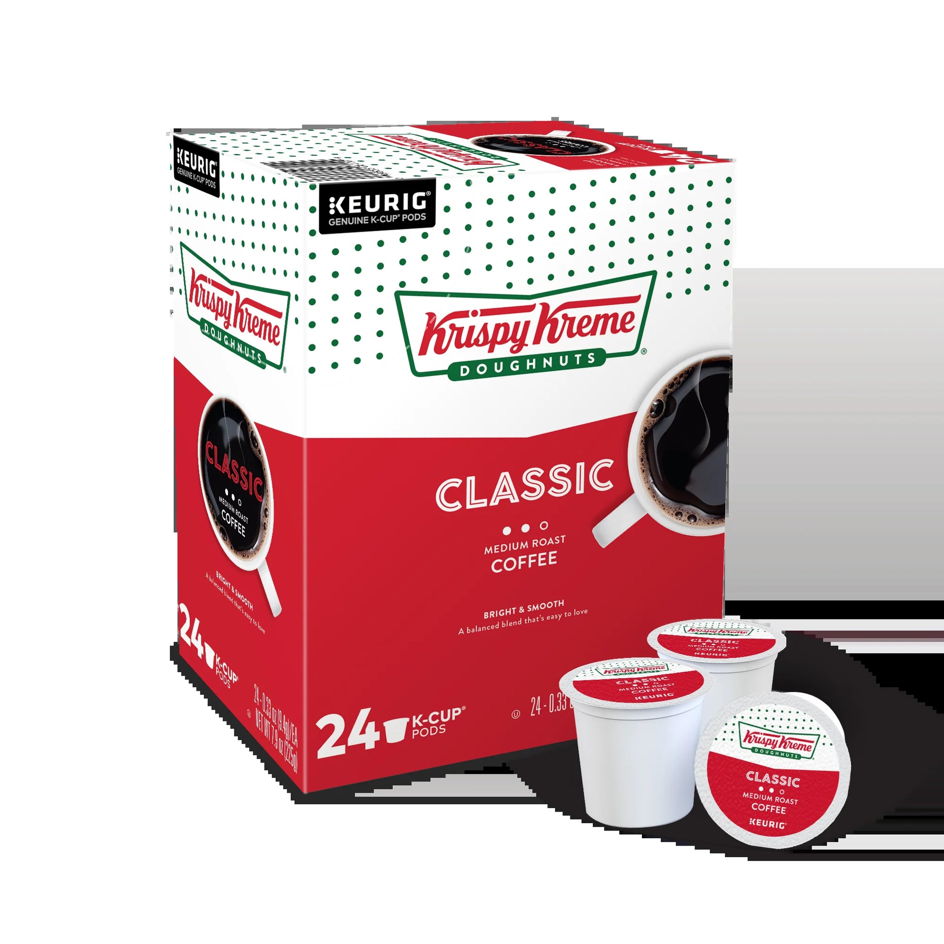 Classic Coffee, Medium Roast K-Cup Coffee Pods, 24 Count